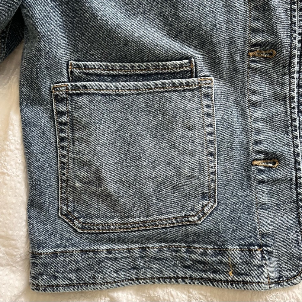 Le Chateau Light Blue Denim Jacket - Picture 4 of 7